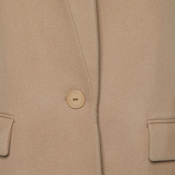 Pre Owned Stella McCartney Beige Wool & Cashmere Mid Length Coat M