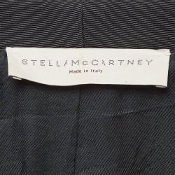 Pre Owned Stella McCartney Black Wool Shawl Collar Single Breasted Coat M