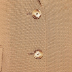 Pre Owned Stella McCartney Brown Wool Single Breasted Blazer M