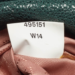 Pre Owned Stella McCartney Green Faux Leather Falabella Flap Shoulder Bag
