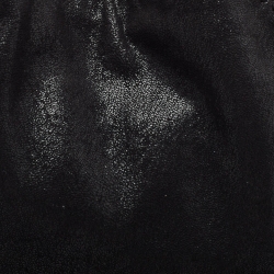 Pre Owned Stella McCartney Black Faux Leather Fold Over Falabella Tote