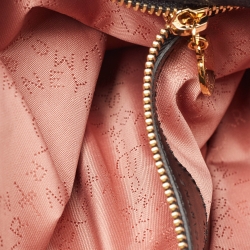 Pre Owned Stella McCartney Black Faux Leather Fold Over Falabella Tote