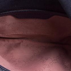 Pre Owned Stella McCartney Navy Blue Faux Leather Falabella Shoulder Bag