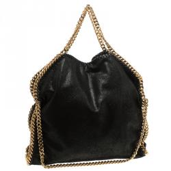 مملوكة مسبقًا Stella McCartney Black Shaggy Deer Faux Leather Small Falabella Tote