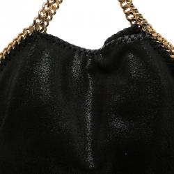 مملوكة مسبقًا Stella McCartney Black Shaggy Deer Faux Leather Small Falabella Tote