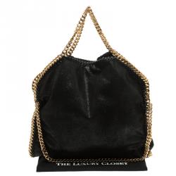 مملوكة مسبقًا Stella McCartney Black Shaggy Deer Faux Leather Small Falabella Tote