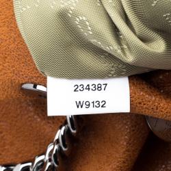 مملوكة مسب قًا حقيبة يد ستيلا ماكرتني فالابيلا جلد صناعي بنية