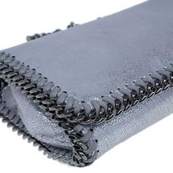 Pre Owned Stella McCartney Silver Faux Leather Falabella Clutch