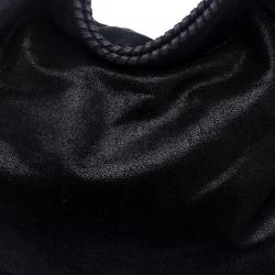 Pre Owned Stella McCartney Black Faux Leather Large Falabella Tote