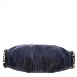 Pre Owned Stella McCartney Blue Corduroy Small Falabella Tote