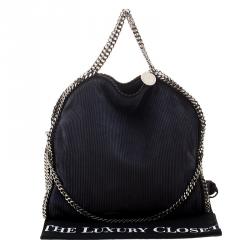 Pre Owned Stella McCartney Blue Corduroy Small Falabella Tote