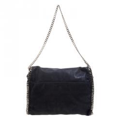 Pre Owned حقيبة كتف ستيلا مكارتني جلد ازرق داكن صناعي بقلاب