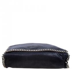 Pre Owned حقيبة كتف ستيلا مكارتني جلد ازرق داكن صناعي بقلاب