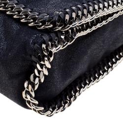 Pre Owned حقيبة كتف ستيلا مكارتني جلد ازرق داكن صناعي بقلاب