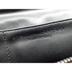 Pre Owned Stella McCartney Black Shaggy Deer Faux-Leather Falabella Continental Wallet