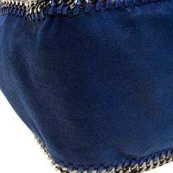 Pre Owned Stella McCartney Blue Faux Leather Falabella Hobo