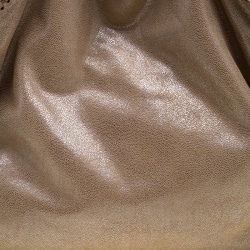 مملوكة مسبقًا Stella McCartney Dark Beige Faux Leather Falabella Fold Over Tote