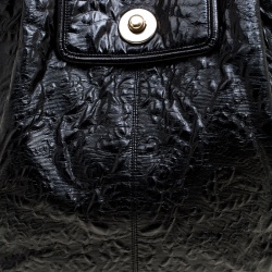 Stella McCartney Black Coated Fabric Shoulder Bag