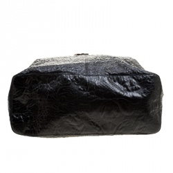 Stella McCartney Black Coated Fabric Shoulder Bag