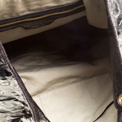 Stella McCartney Black Coated Fabric Shoulder Bag
