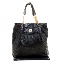 Stella McCartney Black Coated Fabric Shoulder Bag