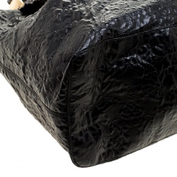 Stella McCartney Black Coated Fabric Shoulder Bag