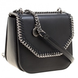 Pre Owned حقيبة كتف ستيلا ماكرتني صندوقية ميني فالابلا جلد صناعي سوداء