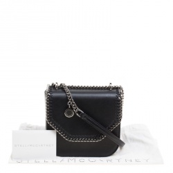 Pre Owned حقيبة كتف ستيلا ماكرتني صندوقية ميني فالابلا جلد صناعي سوداء