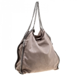 Pre Owned Stella McCartney Grey Faux Leather Large Falabella Tote