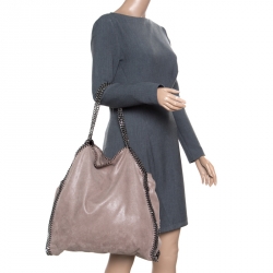 Pre Owned Stella McCartney Grey Faux Leather Large Falabella Tote