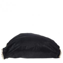 مملوكة مسبقًا Stella McCartney Black Faux Suede Falabella Shoulder Bag