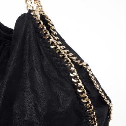 مملوكة مسبقًا Stella McCartney Black Faux Suede Falabella Shoulder Bag