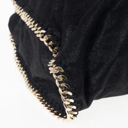 مملوكة مسبقًا Stella McCartney Black Faux Suede Falabella Shoulder Bag