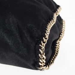 مملوكة مسبقًا Stella McCartney Black Faux Suede Falabella Shoulder Bag