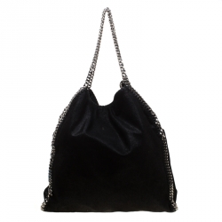 مملوكة مسبقًا Stella McCartney Black Faux Leather Large Falabella Tote