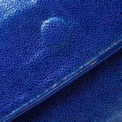 مملوكة مسبقًا Stella McCartney Blue Faux Leather Appaloosa Clutch