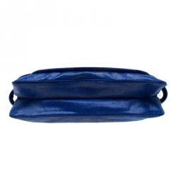مملوكة مسبقًا Stella McCartney Blue Faux Leather Appaloosa Clutch