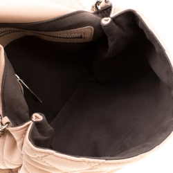 مملوكة مسبقًا Stella McCartney Beige Quilted Faux Leather Medium Beckett Chain Shoulder Bag