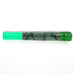 Pre Owned Stella McCartney Loretta ‘Waverly’ Exotic Skins Patchwork Green Clutch