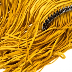 مملوكة مسبقًا حقيبة يد ستيلا مكارتني ميني فالابيلا شراشيب جلد صناعي أصفر