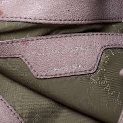 Pre Owned Stella McCartney Pale Pink Faux Leather Falabella Flap Shoulder Bag