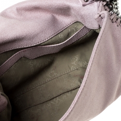 Pre Owned Stella McCartney Pale Pink Faux Leather Falabella Flap Shoulder Bag