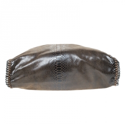 Stella McCartney Metallic Python Faux Leather Large Falabella Tote