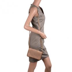 Pre Owned Stella McCartney Gold Falabella Shaggy Deer Crossbody Bag