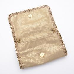 Pre Owned Stella McCartney Gold Falabella Shaggy Deer Crossbody Bag