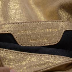 Pre Owned Stella McCartney Gold Falabella Shaggy Deer Crossbody Bag