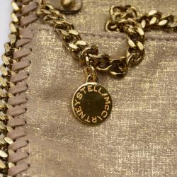 Pre Owned Stella McCartney Gold Falabella Shaggy Deer Crossbody Bag