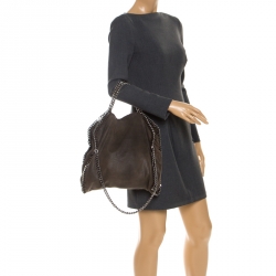 مملوكة مسبقًا Stella McCartney Brown Faux Leather Small Falabella Tote