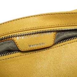 Stella McCartney Yellow Faux Leather Falabella Flap Clutch