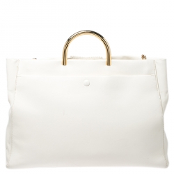 Stella McCartney Off White Leather Top Handle Bag
